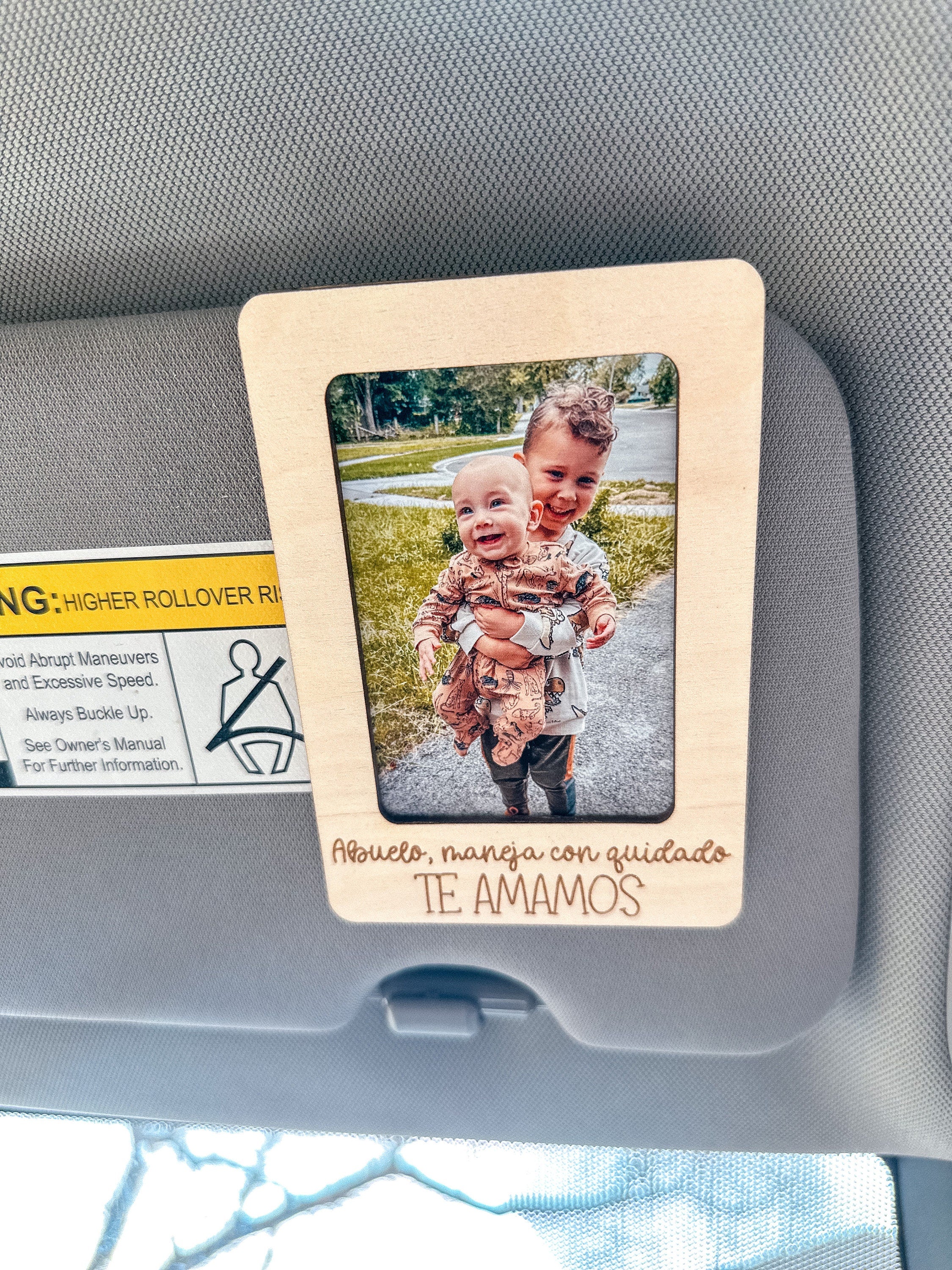 Personalized Picture Frame- Car Visor Clips