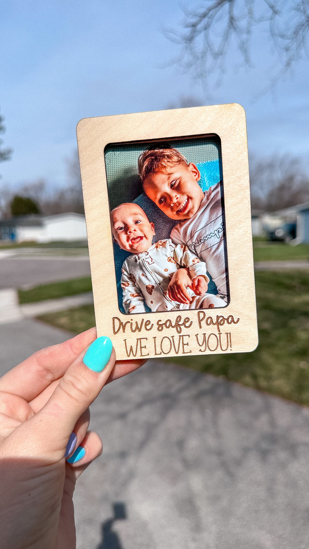 Personalized Picture Frame- Car Visor Clips