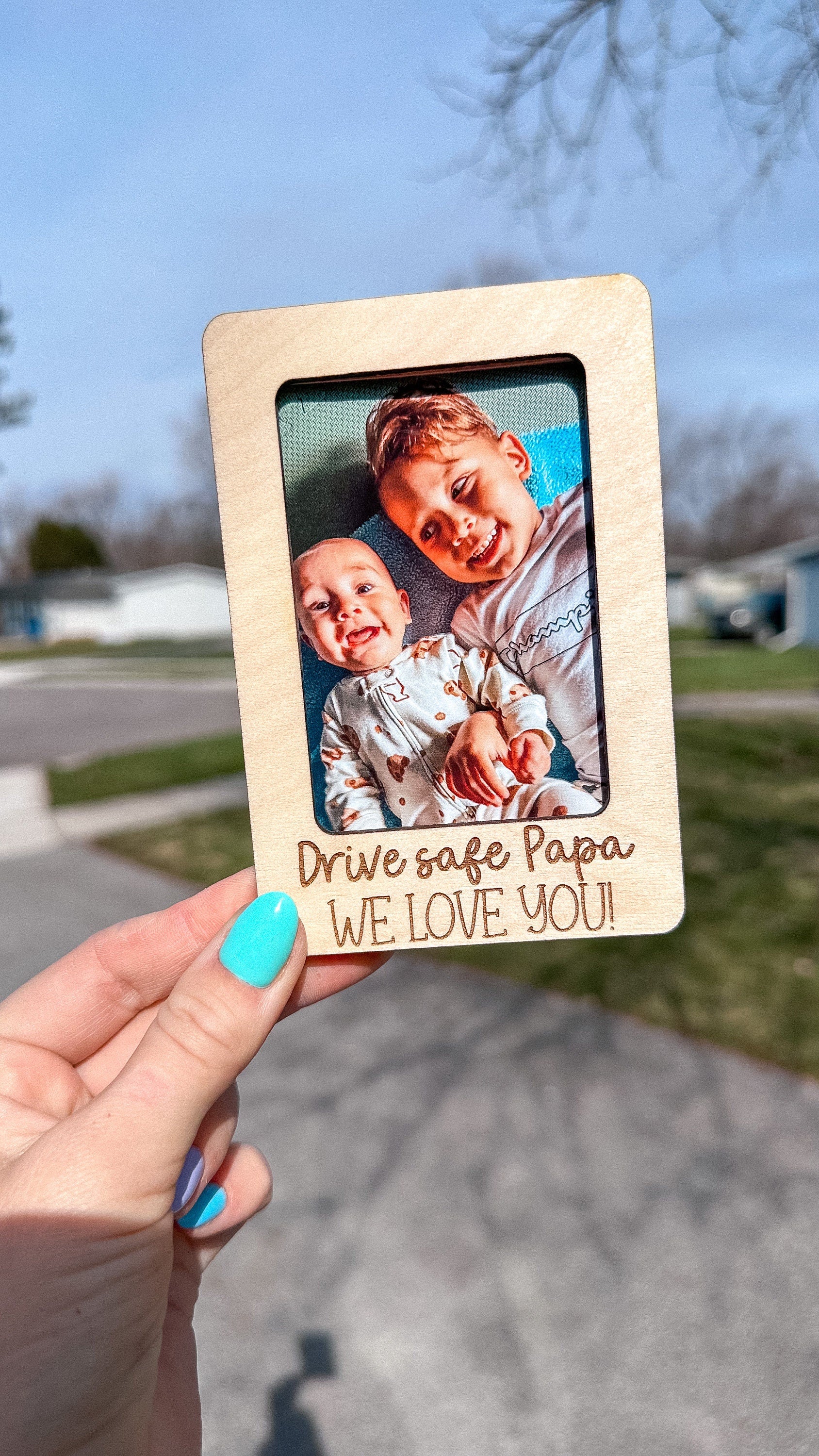 Personalized Picture Frame- Car Visor Clips