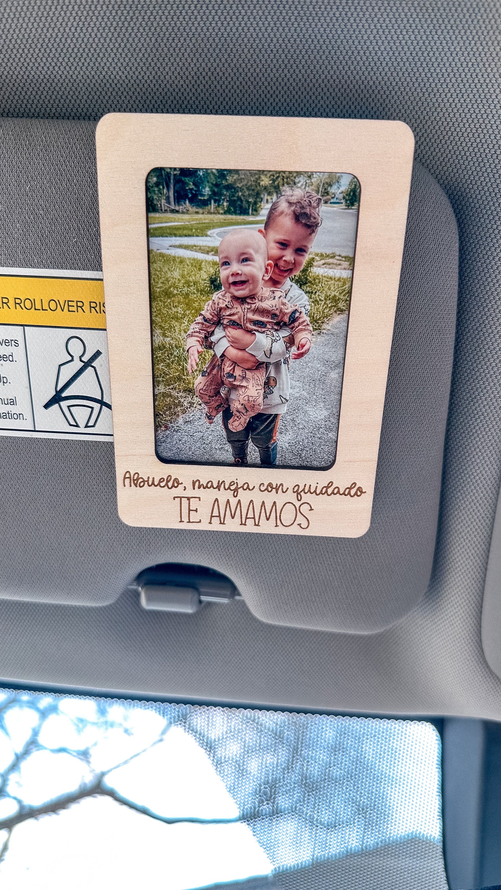 Personalized Picture Frame- Car Visor Clips
