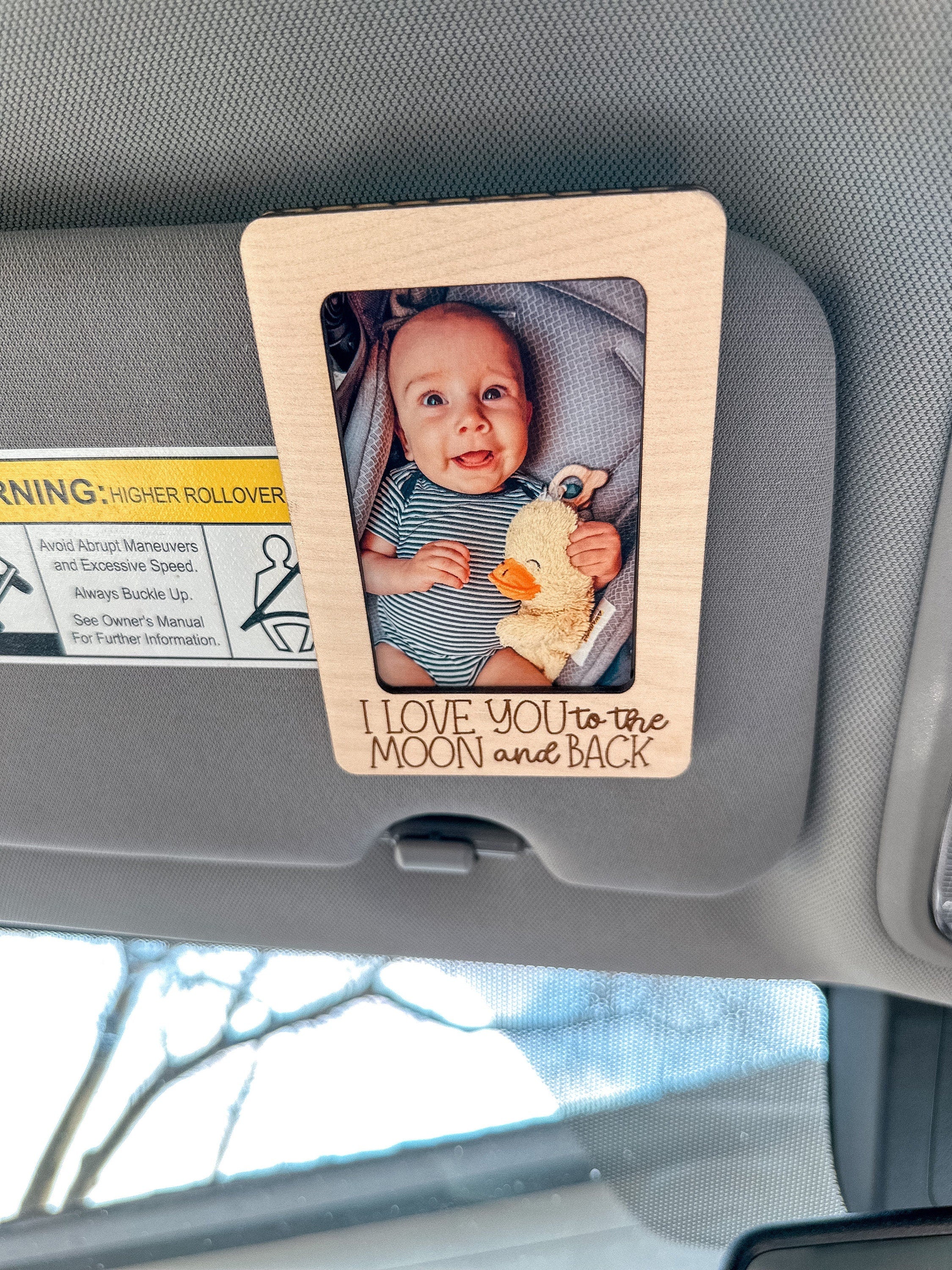 Personalized Picture Frame- Car Visor Clips