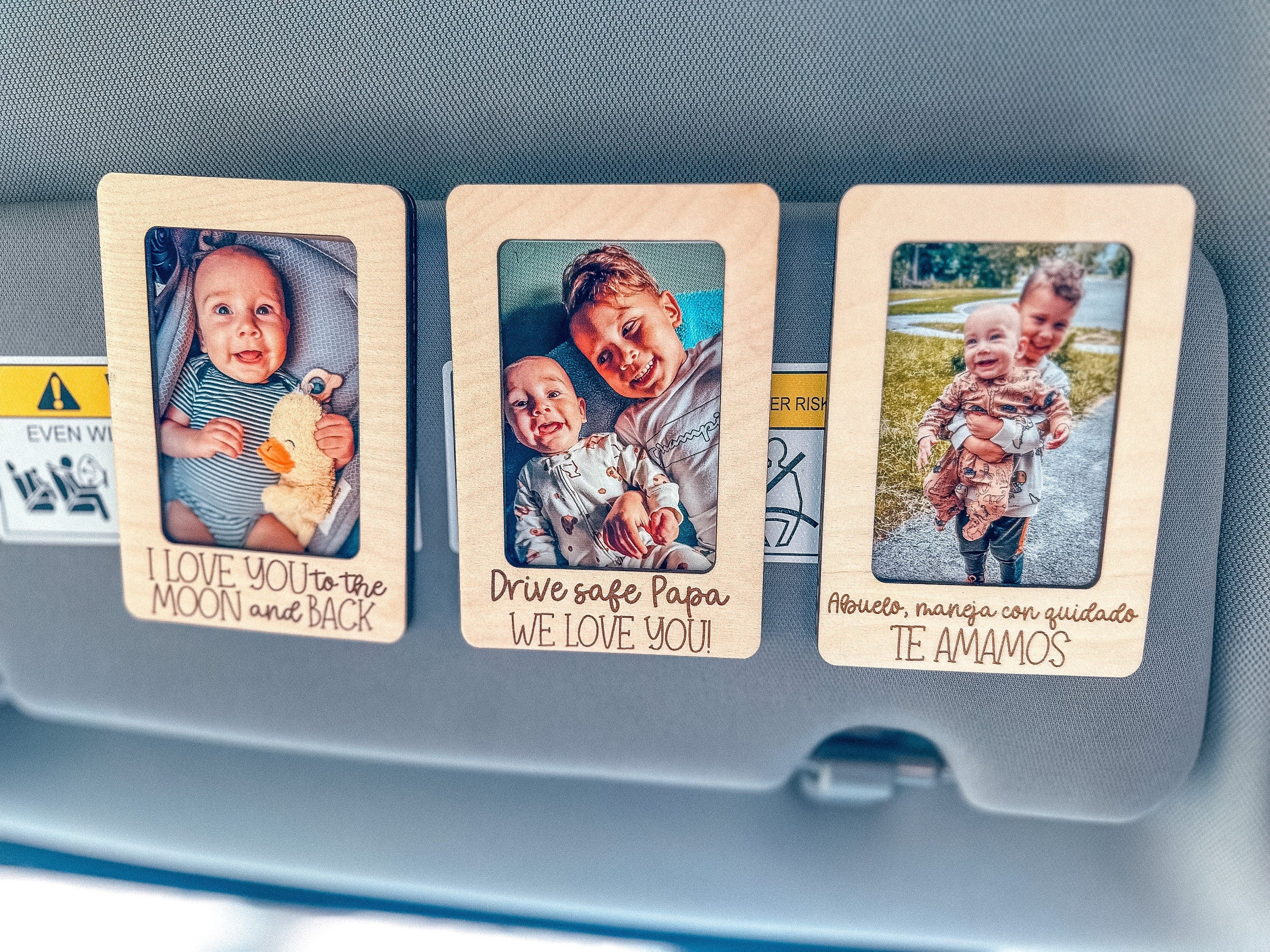 Personalized Picture Frame- Car Visor Clips