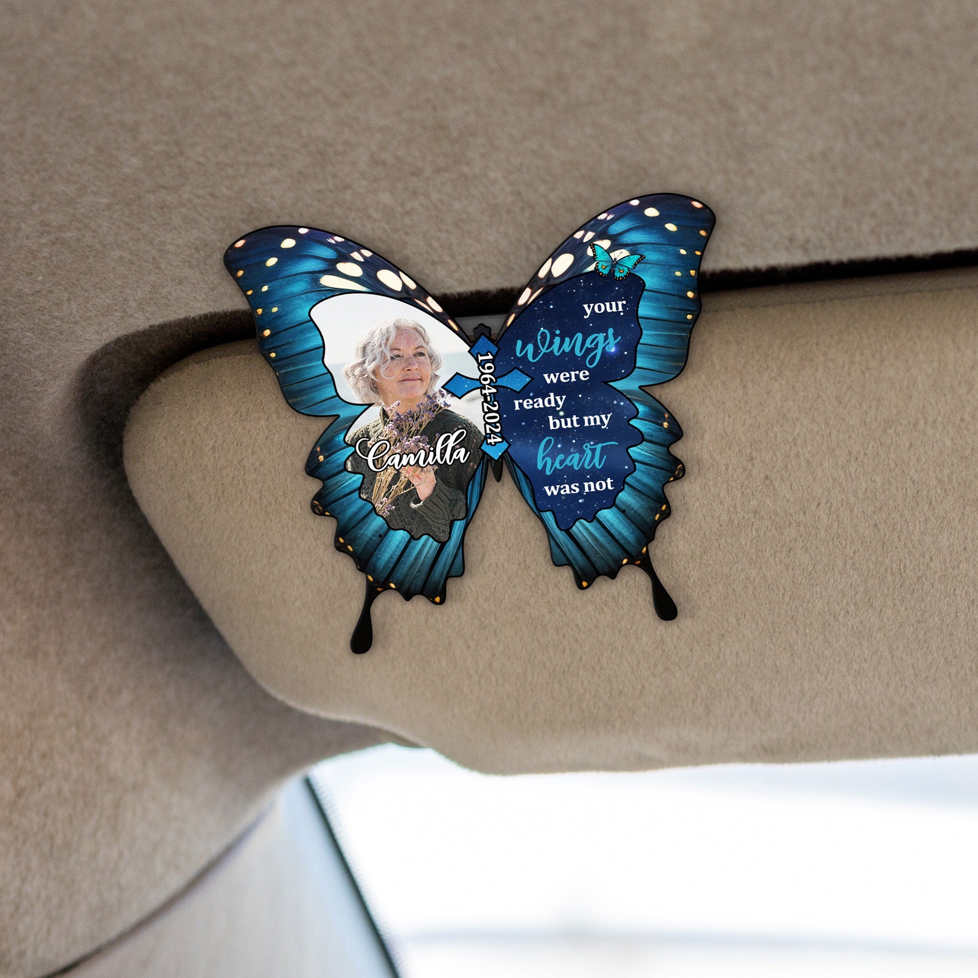Custom Photo Acrylic Car Visor Clips