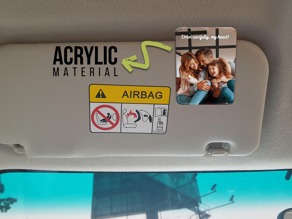 Add Your Own Photo Car Visor Clip