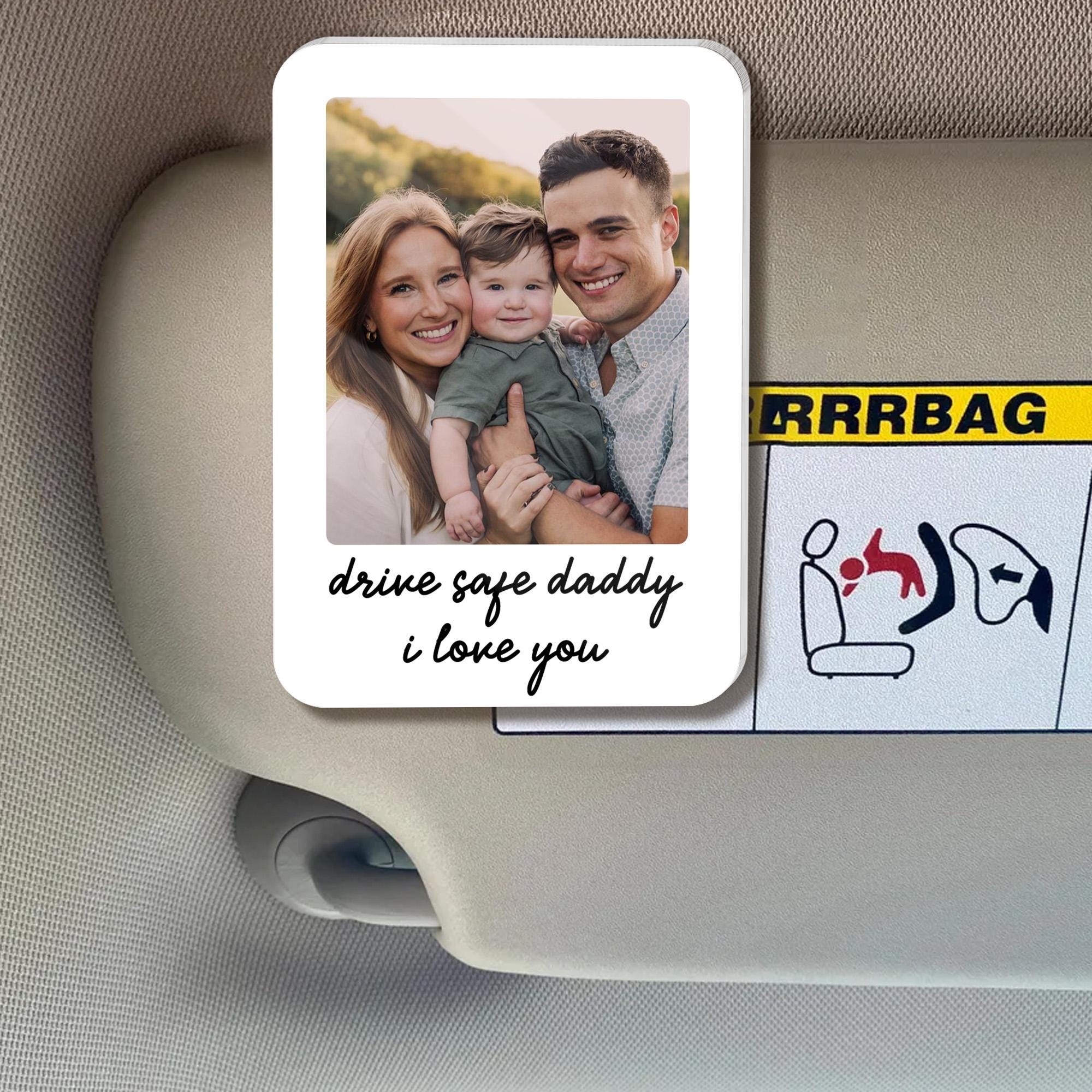 Custom Family Photo Car Visor Clip