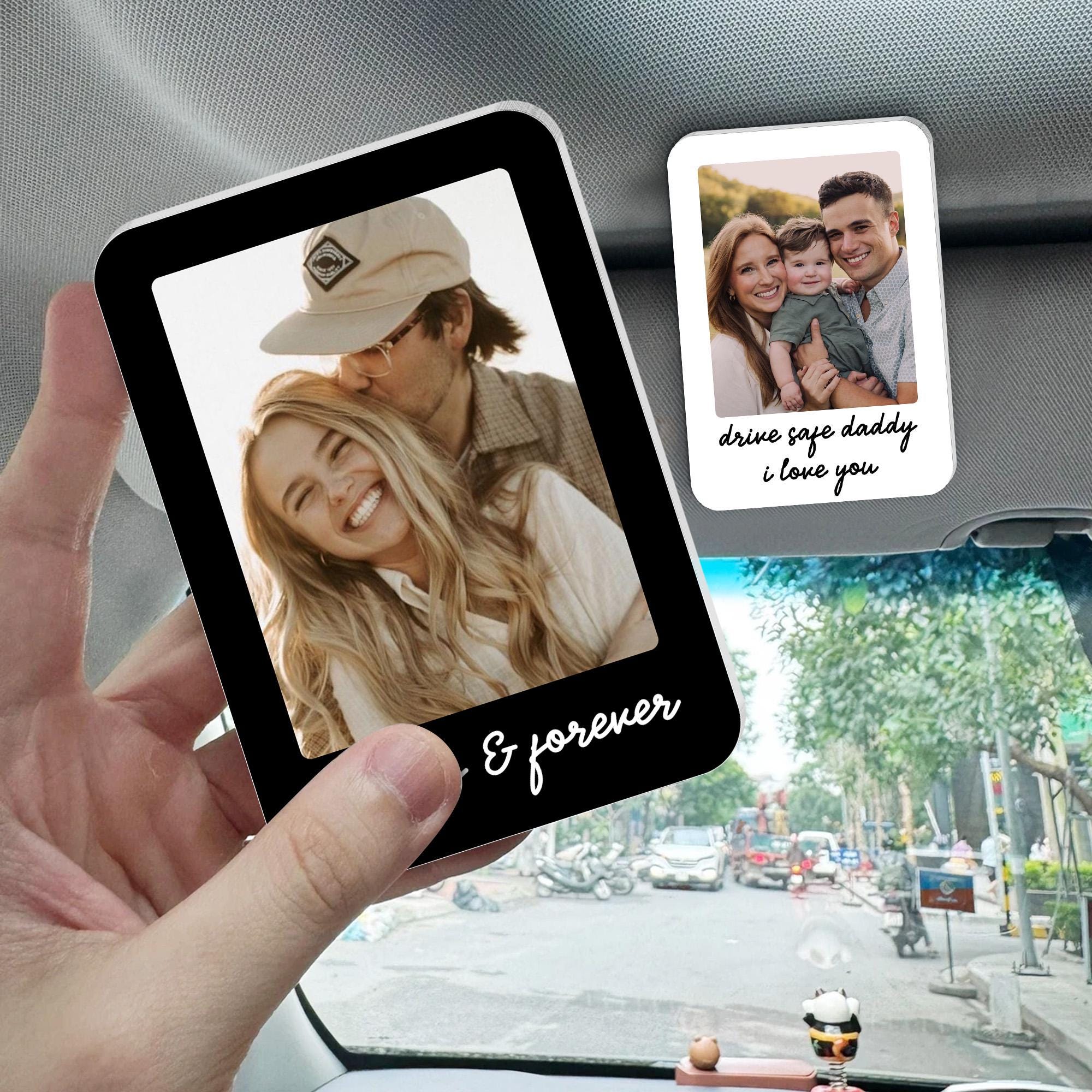 Custom Family Photo Car Visor Clip