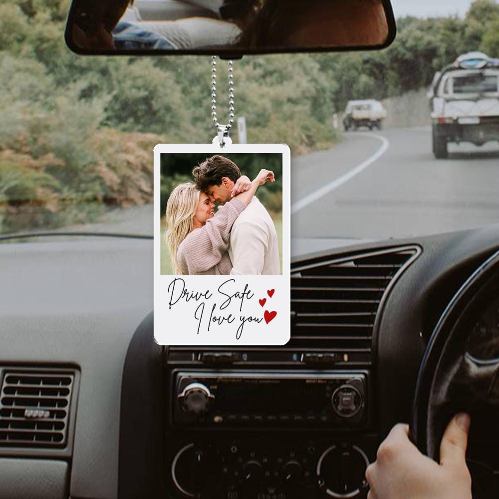 Custom Photo Car Visor Clip - Personalized Car Ornament