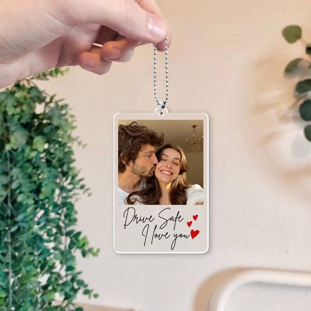 Custom Photo Car Visor Clip - Personalized Car Ornament