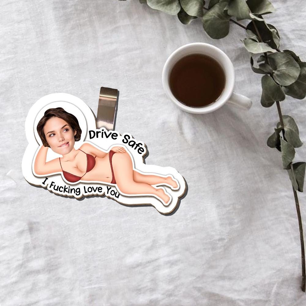 Custom Photo Car Visor Clip - Husband Gifts