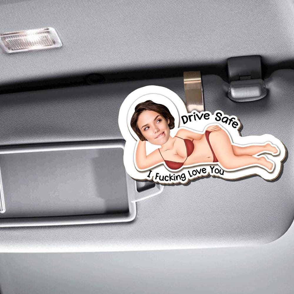 Custom Photo Car Visor Clip - Husband Gifts