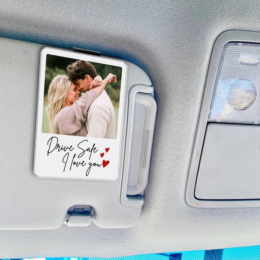 Custom Photo Car Visor Clip - Personalized Car Ornament