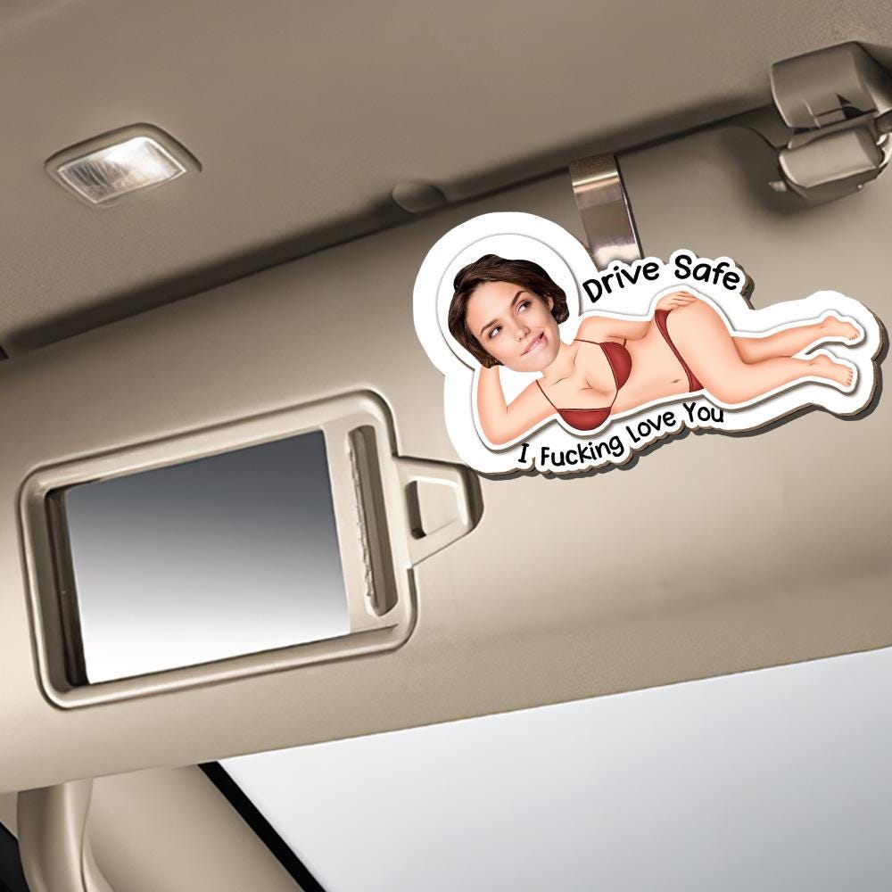 Custom Photo Car Visor Clip - Husband Gifts