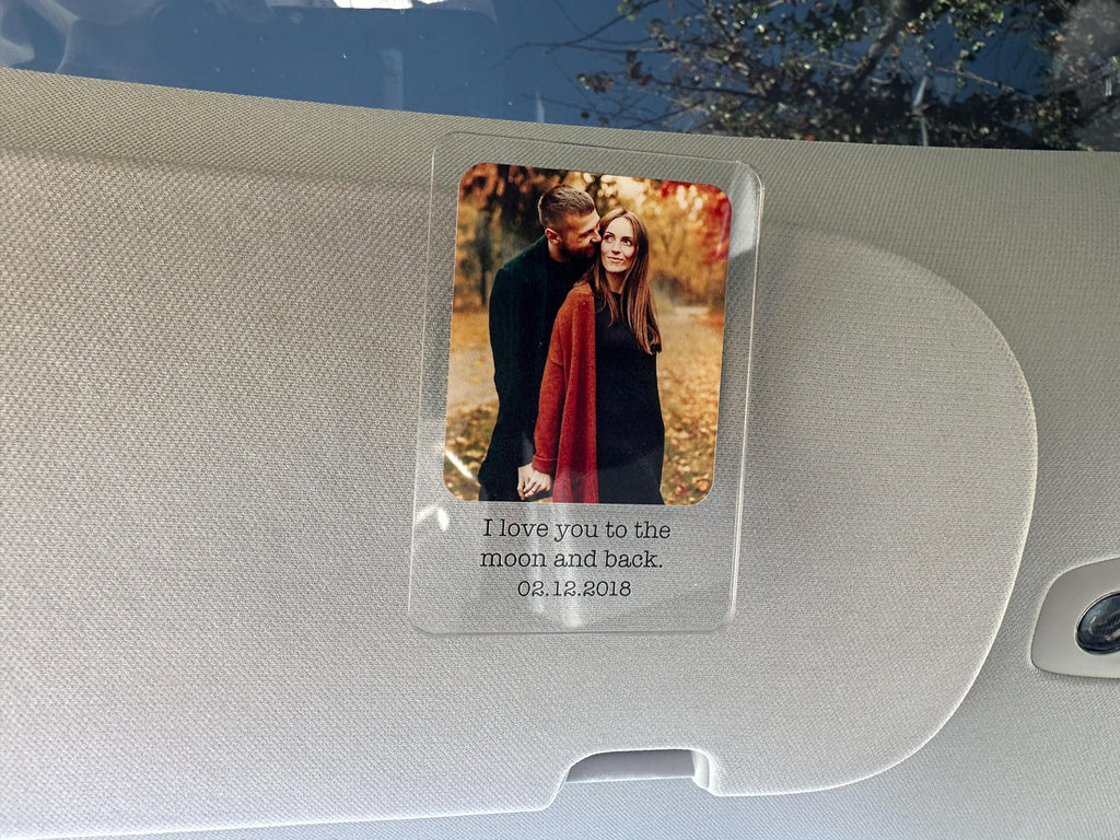 Add Your Own Photo Car Visor Clip