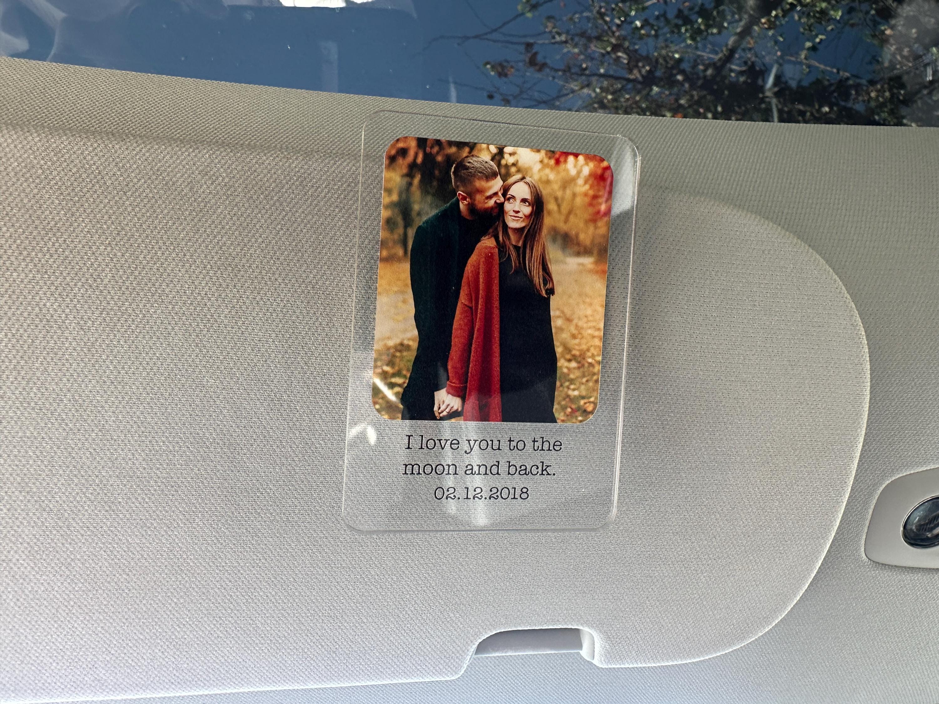 Add Your Own Photo Car Visor Clip