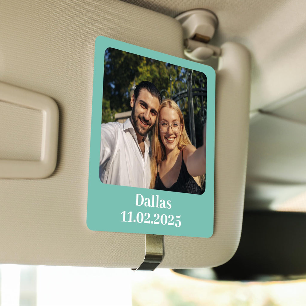 Drive Safe Visor Clip With Photo - Car Visor Clip