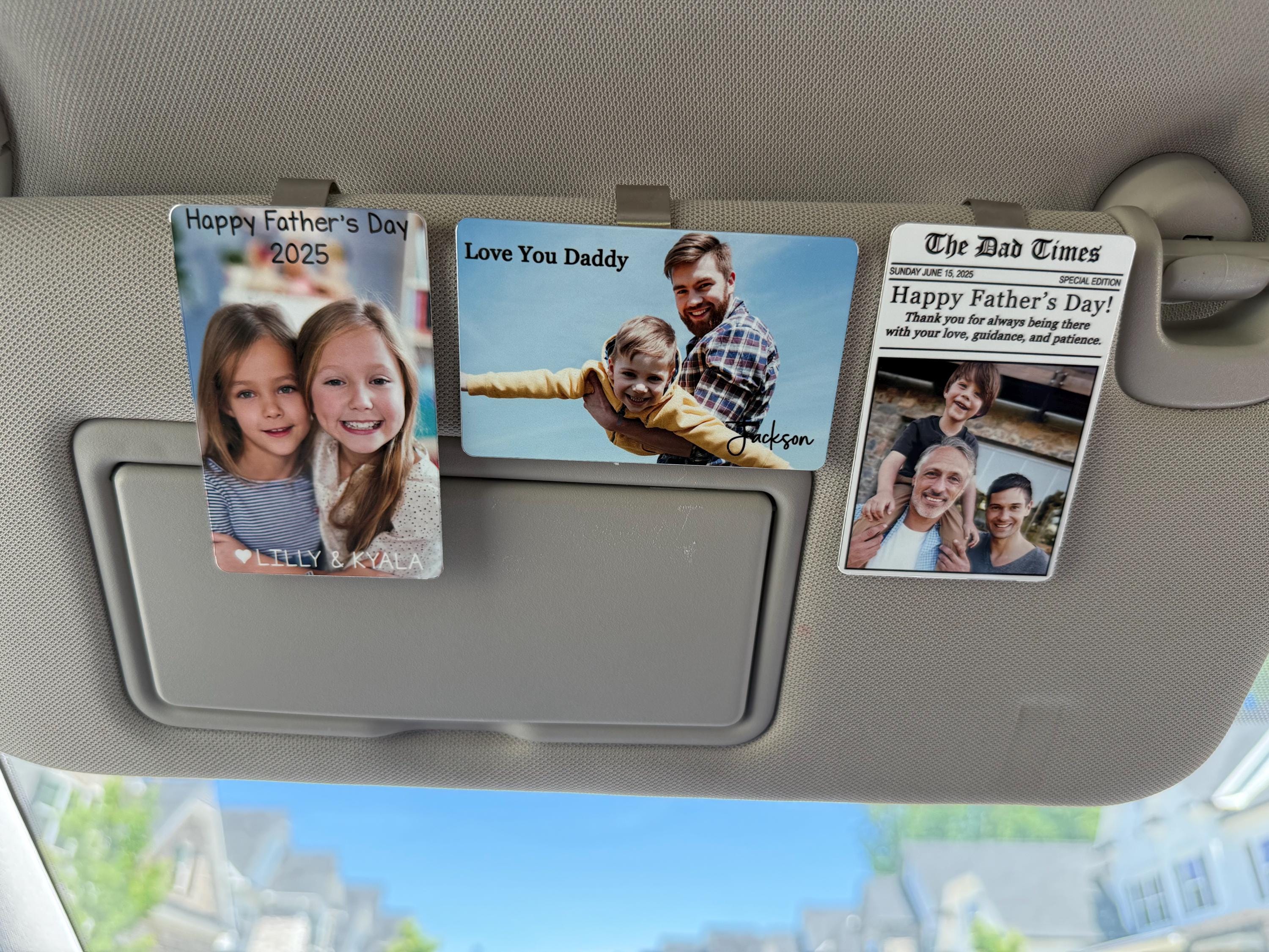 Personalized Sun Visor Picture Clip