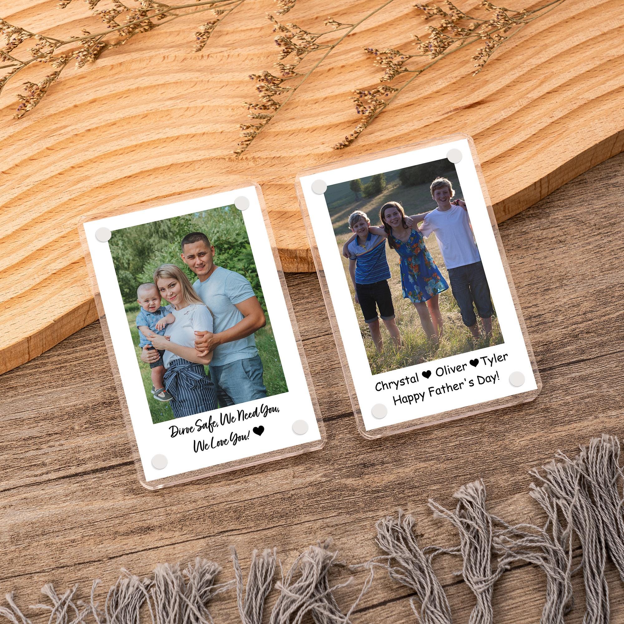 Fathers Day Personalized Dad Photo Car Visor Clip