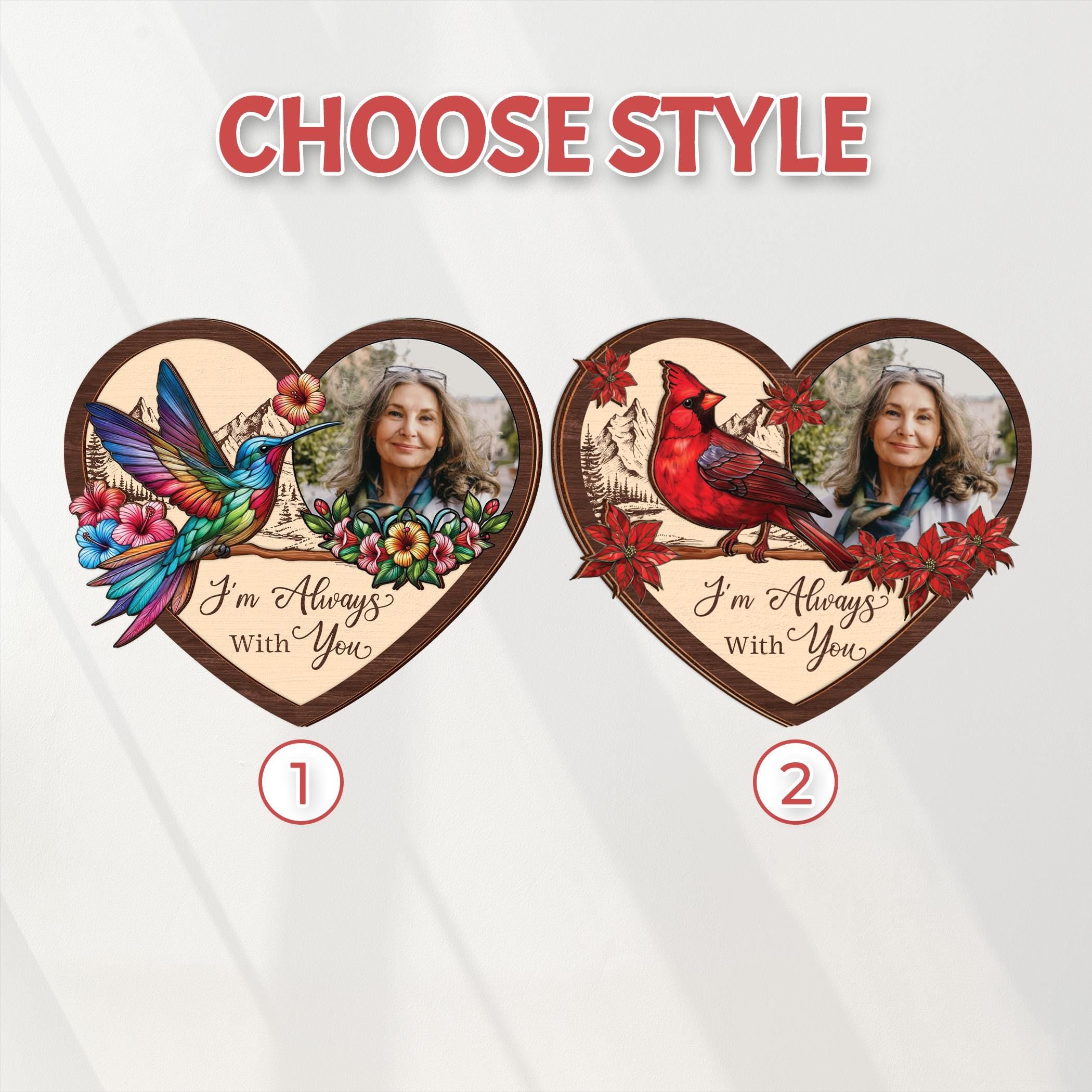 Personalized Memorial Photo Car Visor Clip