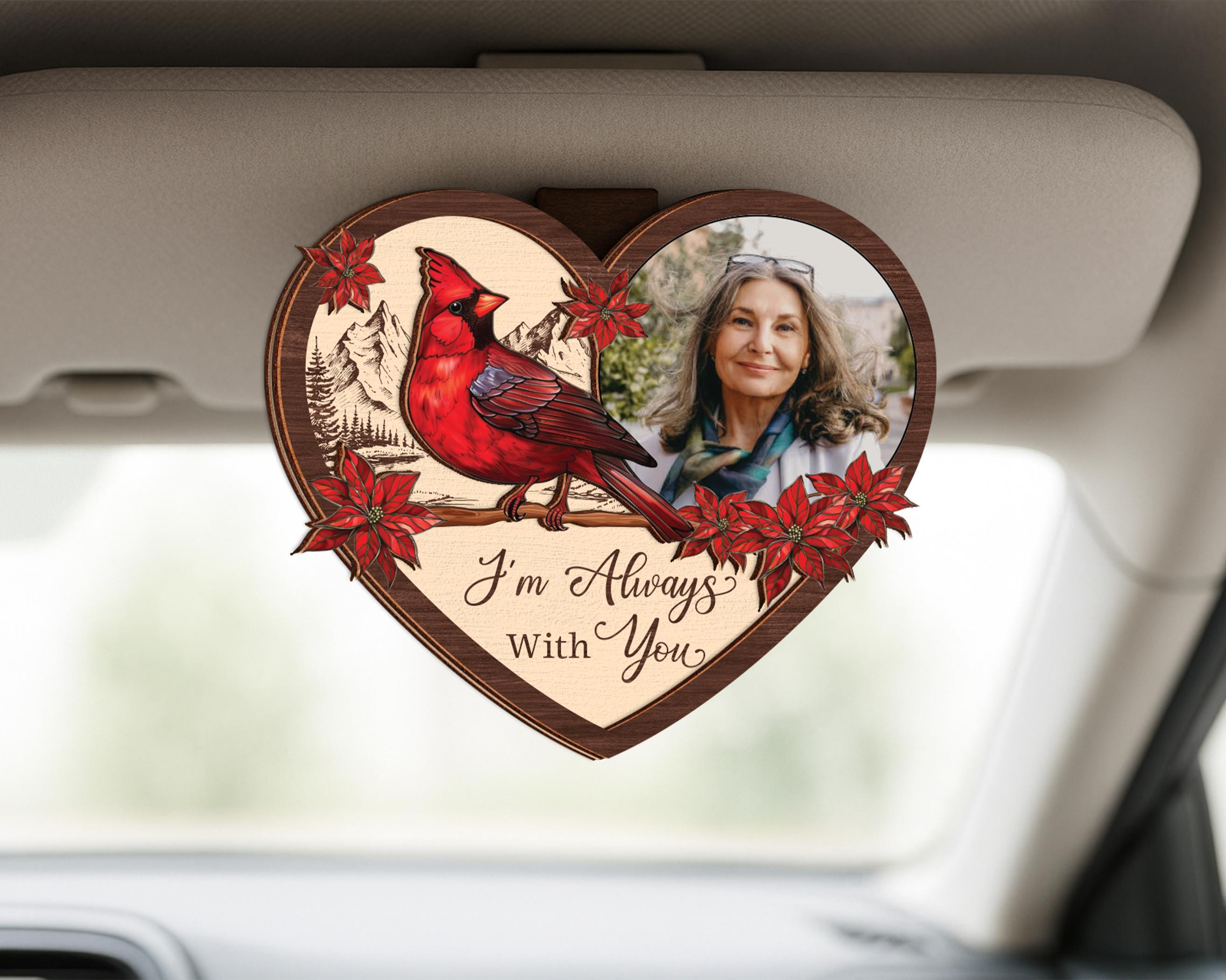 Personalized Memorial Photo Car Visor Clip