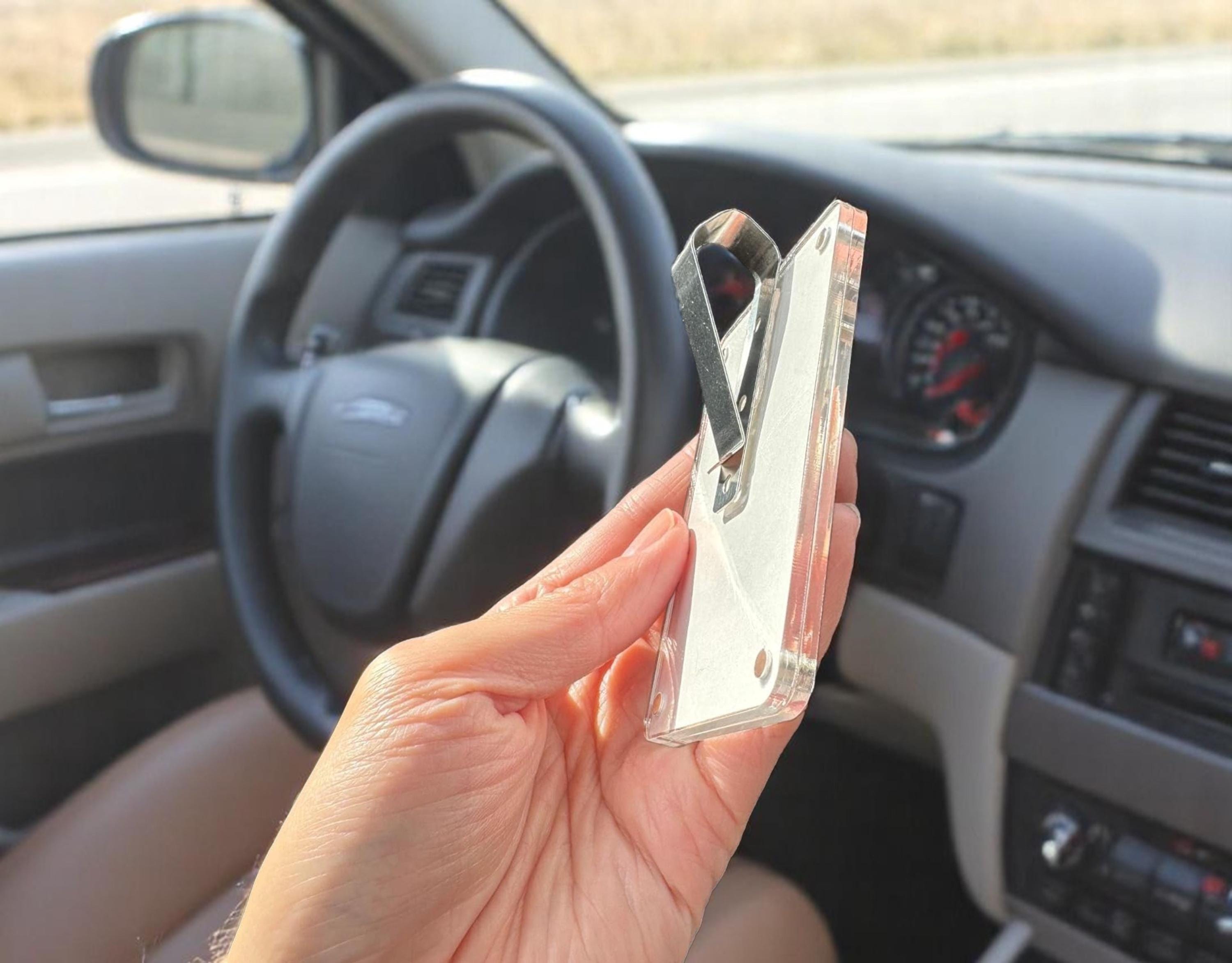 Personalized Photo Car Visor Clip for Dad