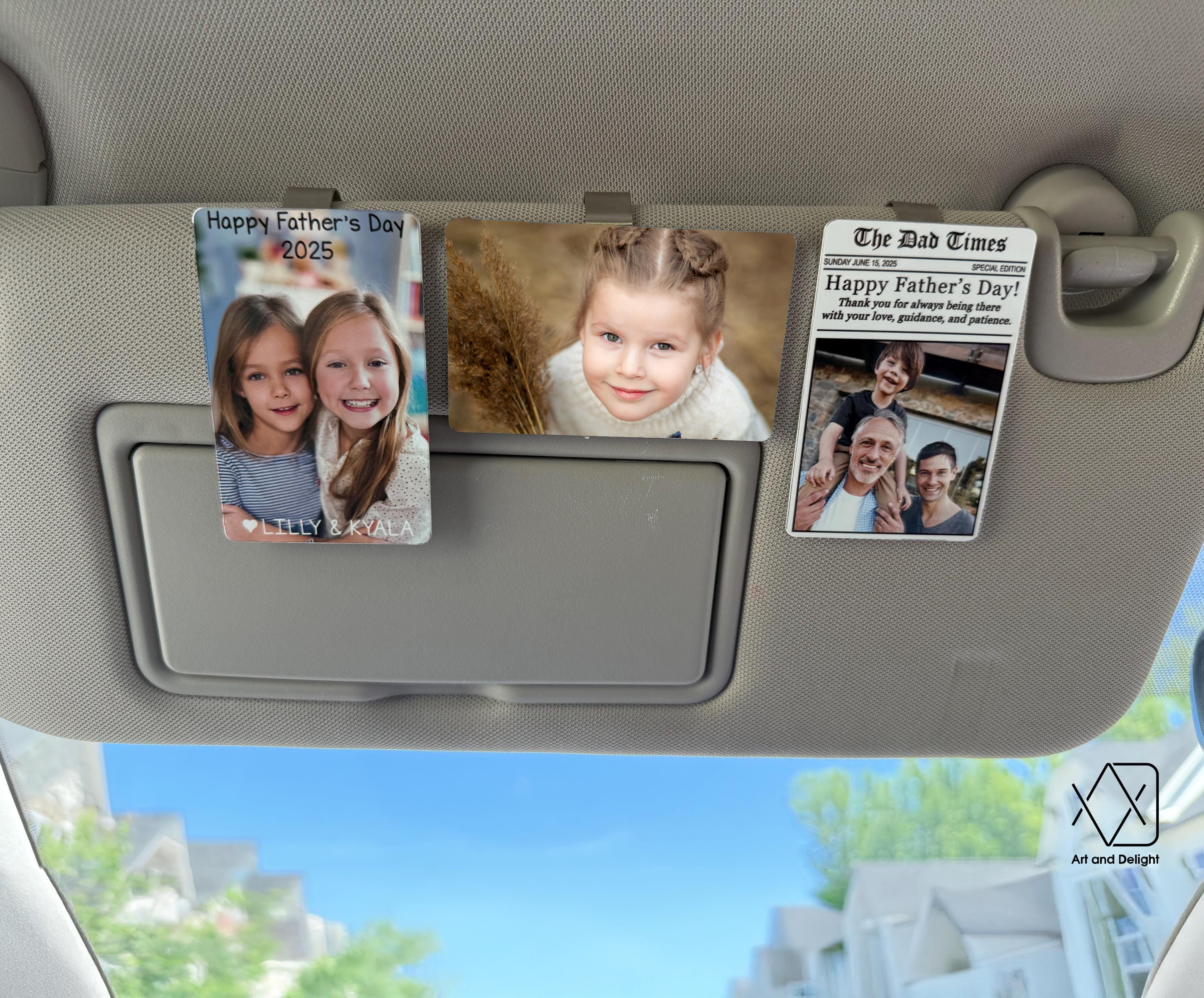 Personalized Sun Visor Picture Clip
