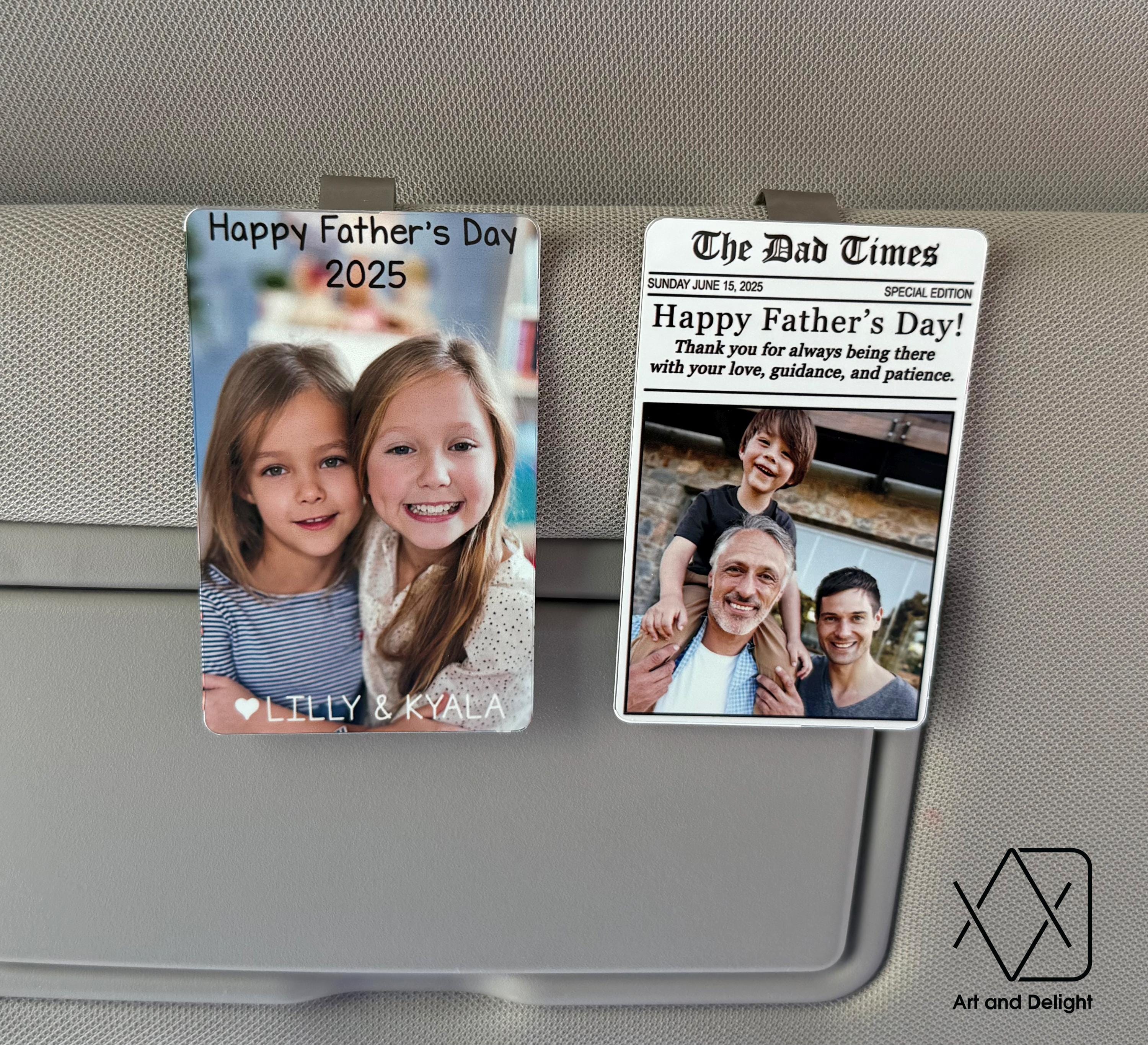 Personalized Sun Visor Picture Clip