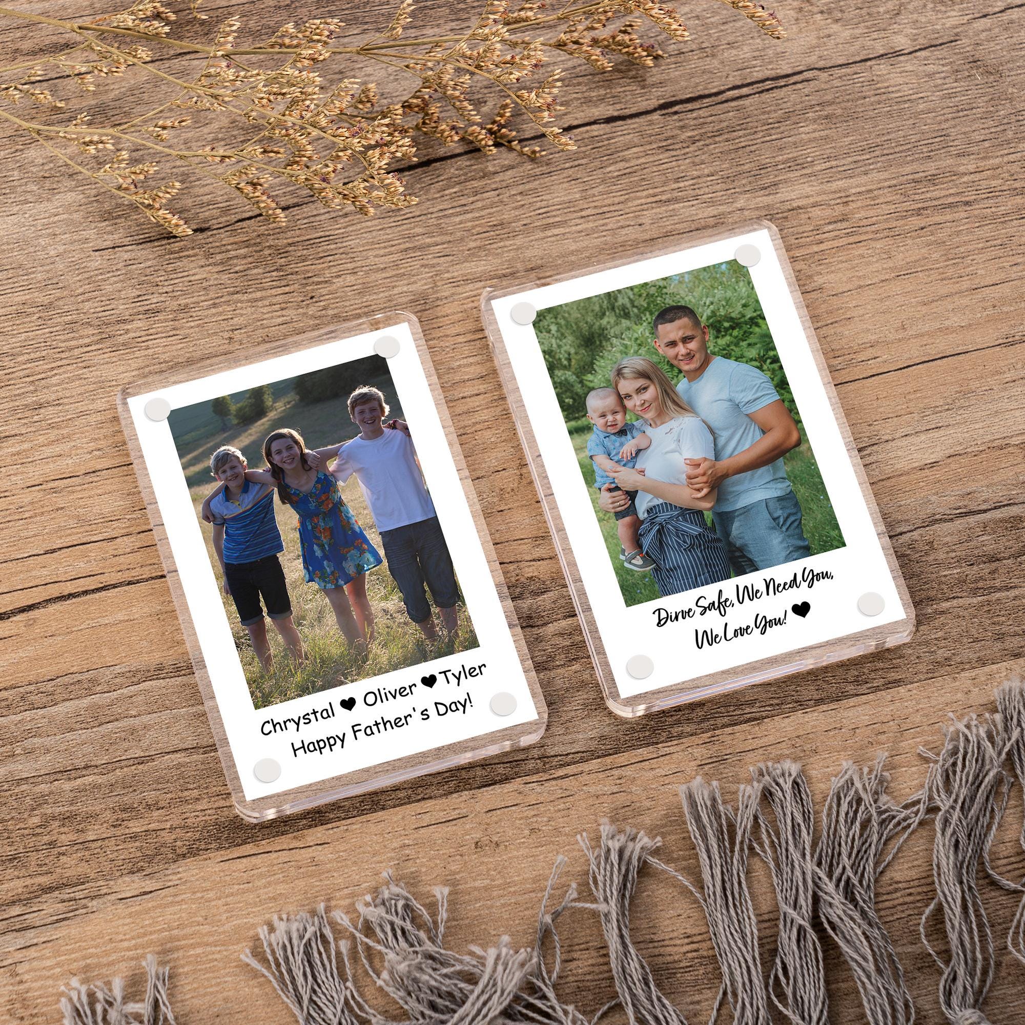 Fathers Day Personalized Dad Photo Car Visor Clip