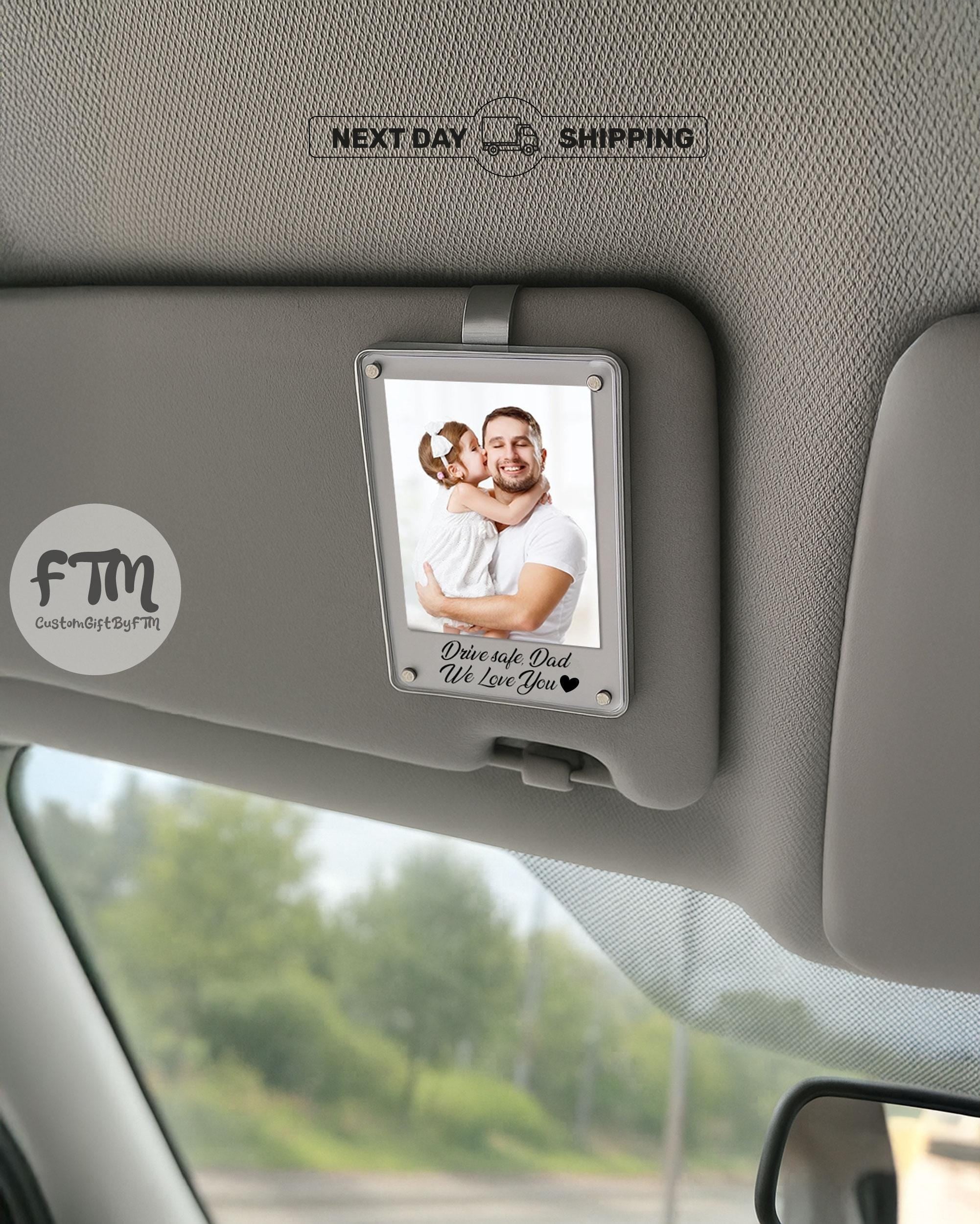 Personalized Photo Car Visor Clip for Dad
