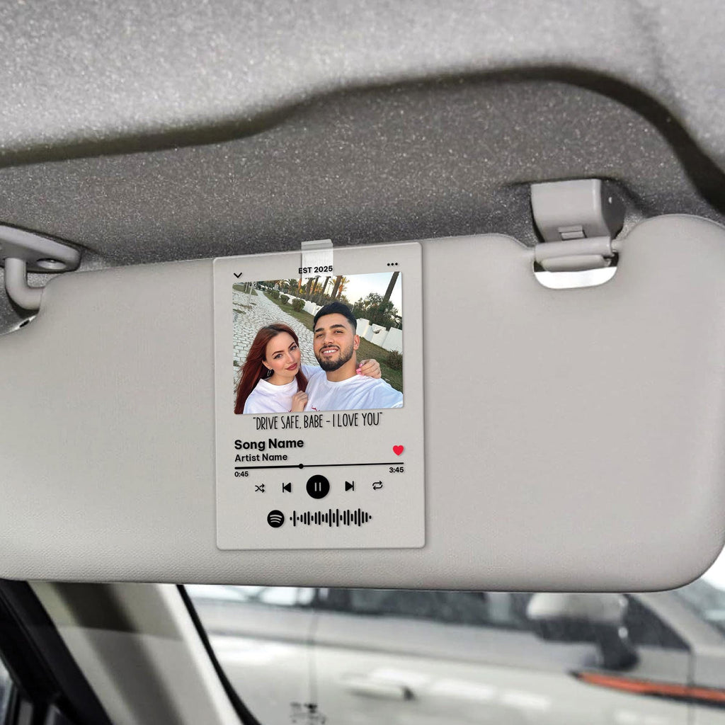 Custom Photo Music Car Visor Clip
