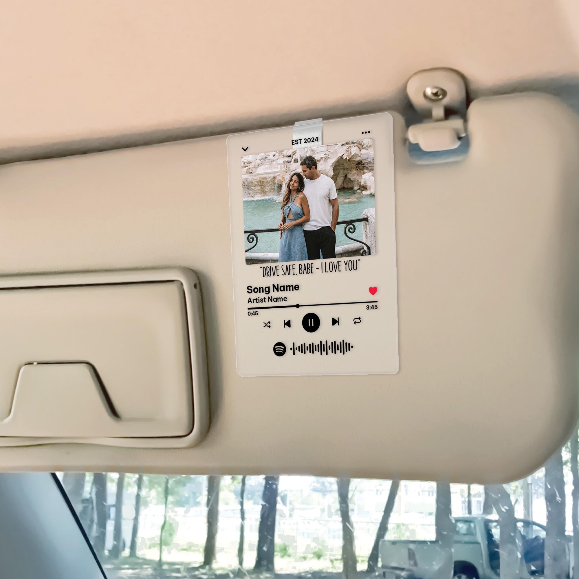 Custom Photo Music Car Visor Clip