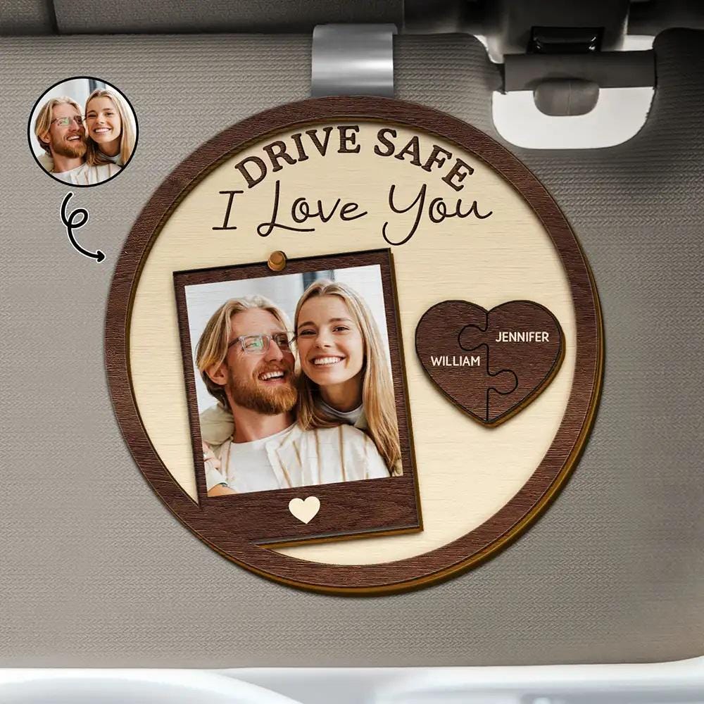 Personalized Car Visor Clip - Gift For Husband