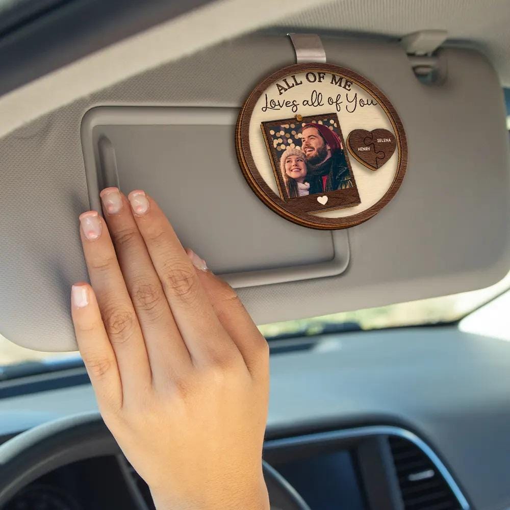 Personalized Car Visor Clip - Gift For Husband