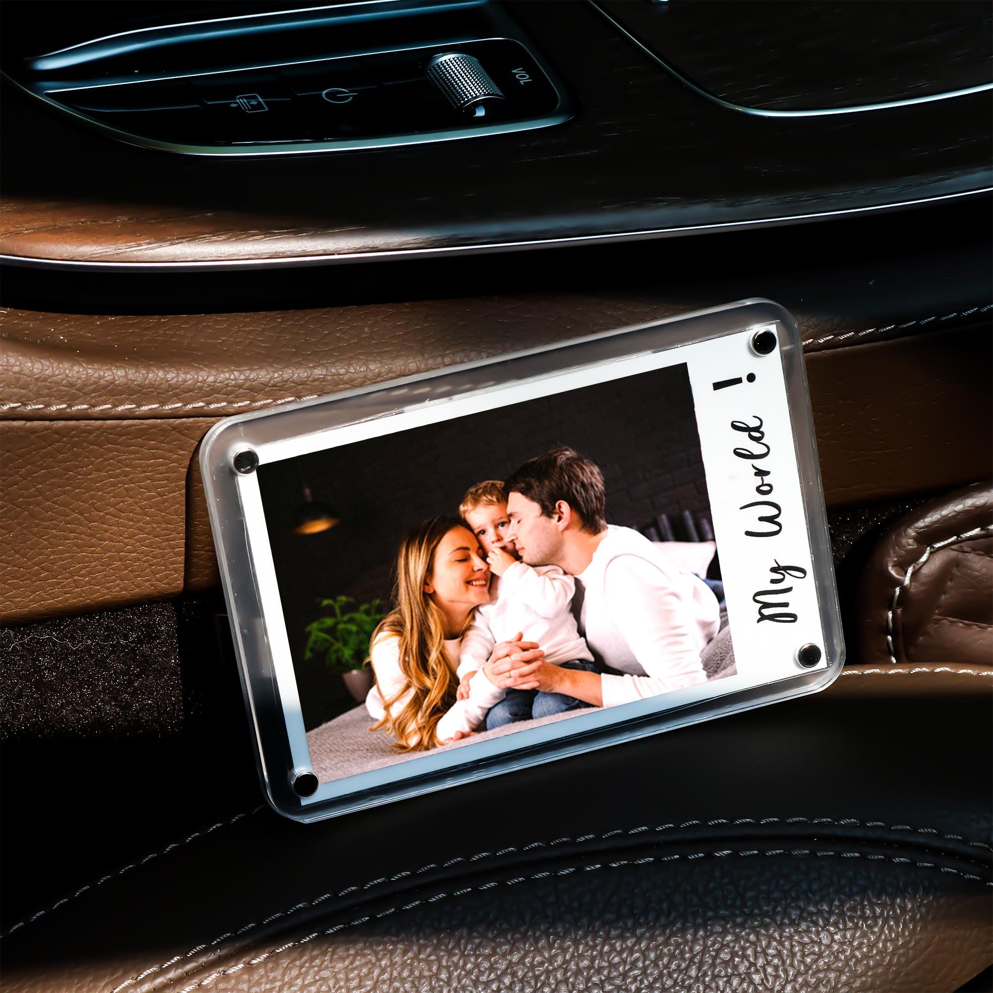 Personalized Acrylic Car Visor Photo Clip