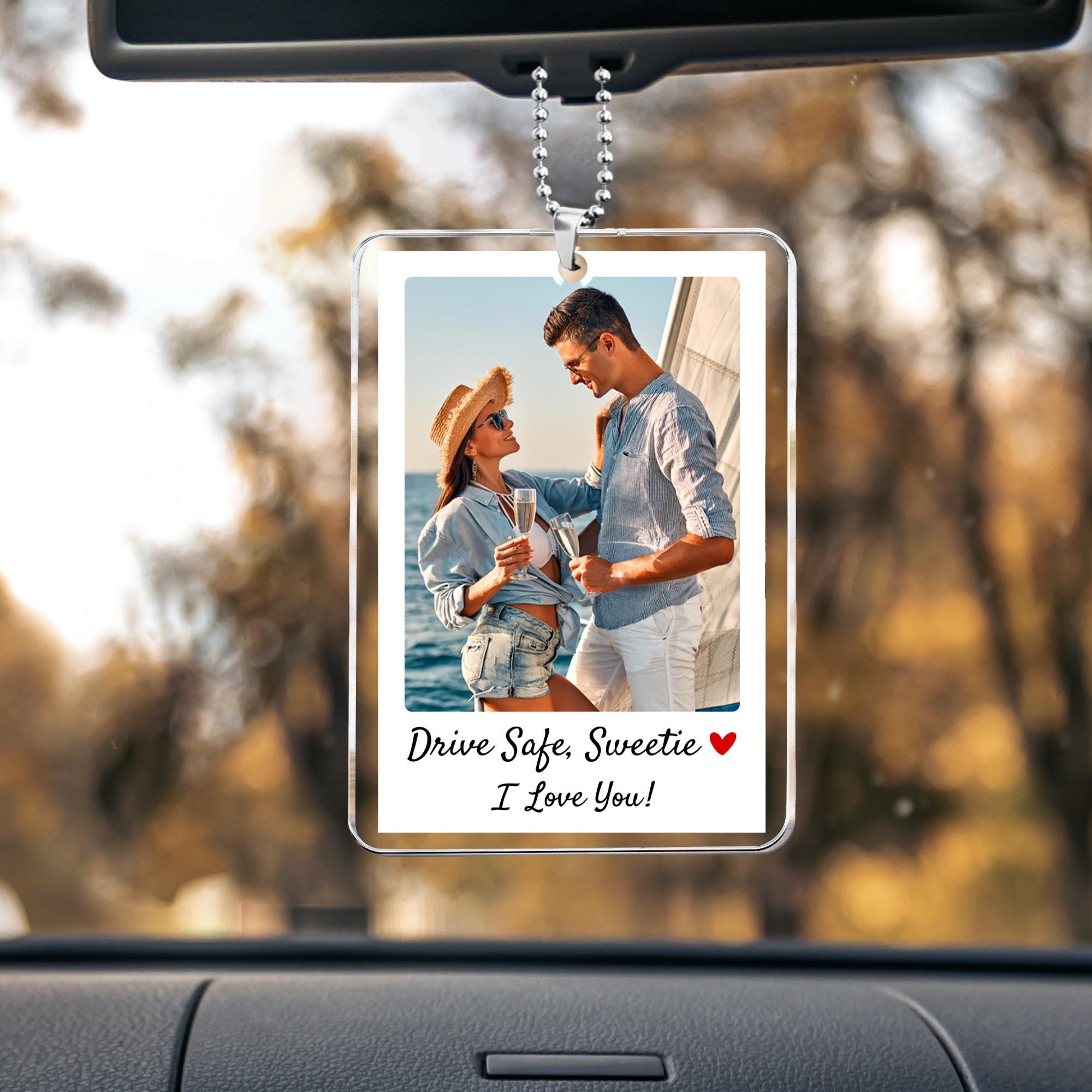 Custom Photo Car Visor Clip-  Couple Photo Gift