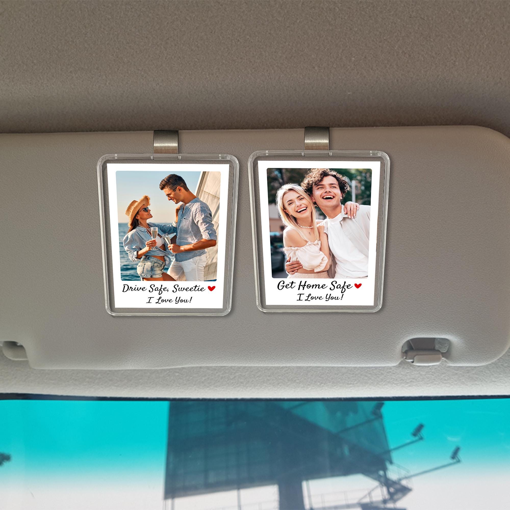 Custom Photo Car Visor Clip-  Couple Photo Gift